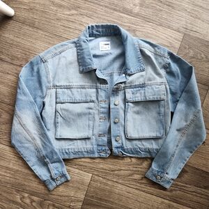 Cisono Light Wash Denim Jacket Size Large